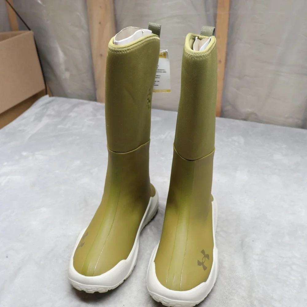 Under Armour Men 9 Hunting Boots Green Mud Freek Waterproof Pull On Rubber NEW